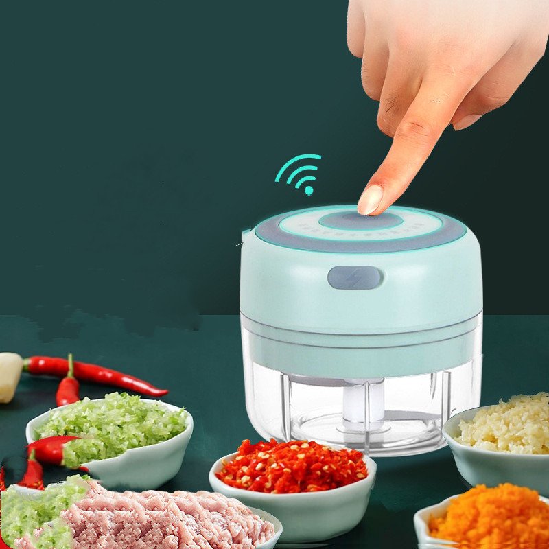 Mini Electric Garlic Chopper USB Charging Ginger Masher Machine Sturdy Durable Chili Vegetable Crusher Kitchen Tool - Image 10