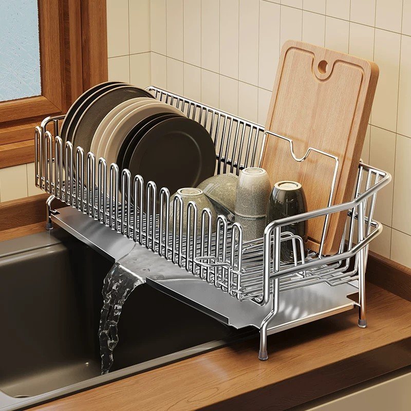 Retractable Stainless Steel Kitchen Sink Drain Rack