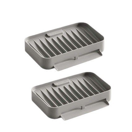Silicone Suction Soap Holder Quick Dry Sponge Tray Bathroom Kitchen Sink Organizer - Image 5
